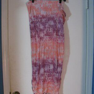 *  Mudd Scarf Orange Purple Pre-Owned Excellent